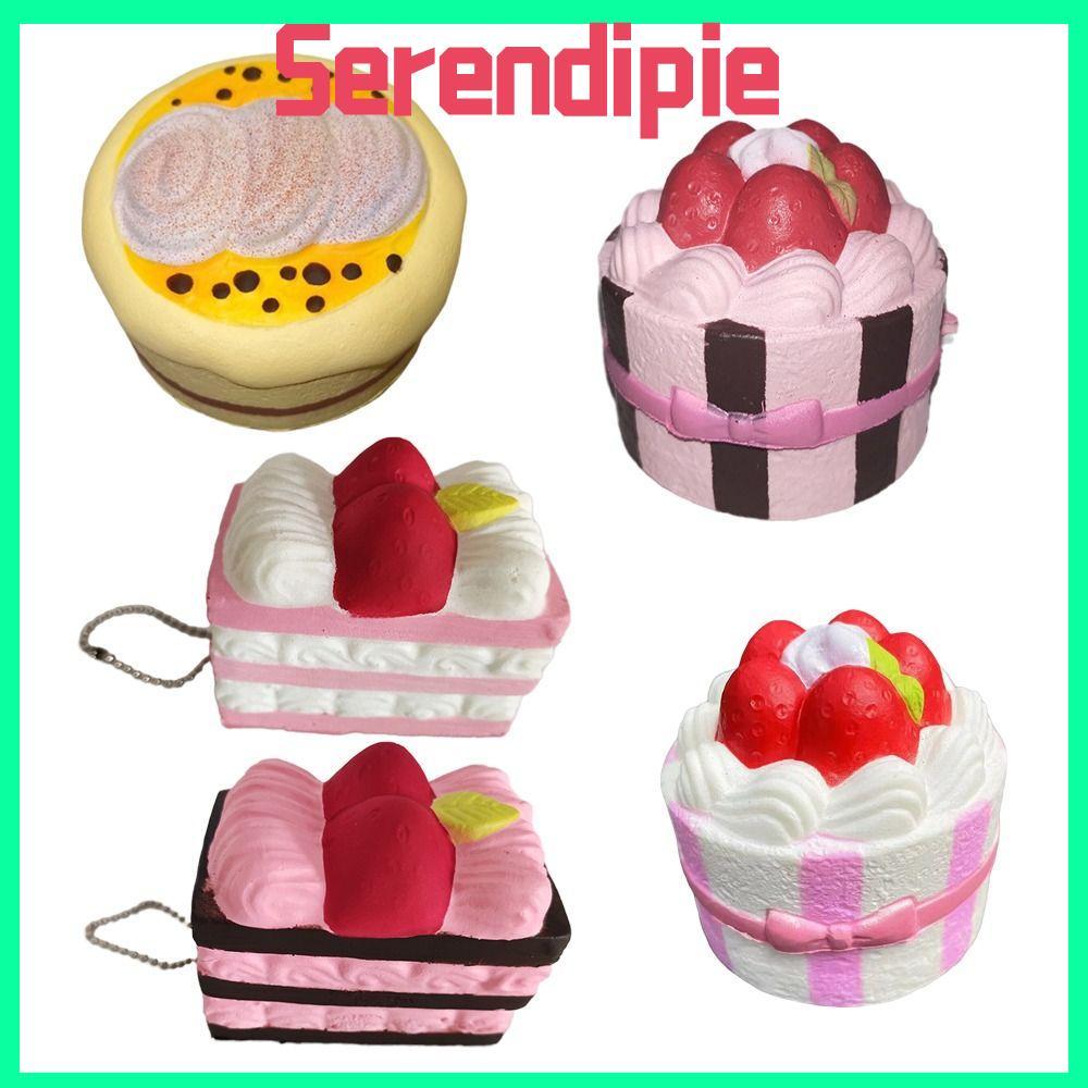 SEENDIPIE Đồ chơi bóp bánh, Đồ chơi bóp Fidget chống căng thẳng phục hồi chậm, Phim hoạt hình mềm Mo