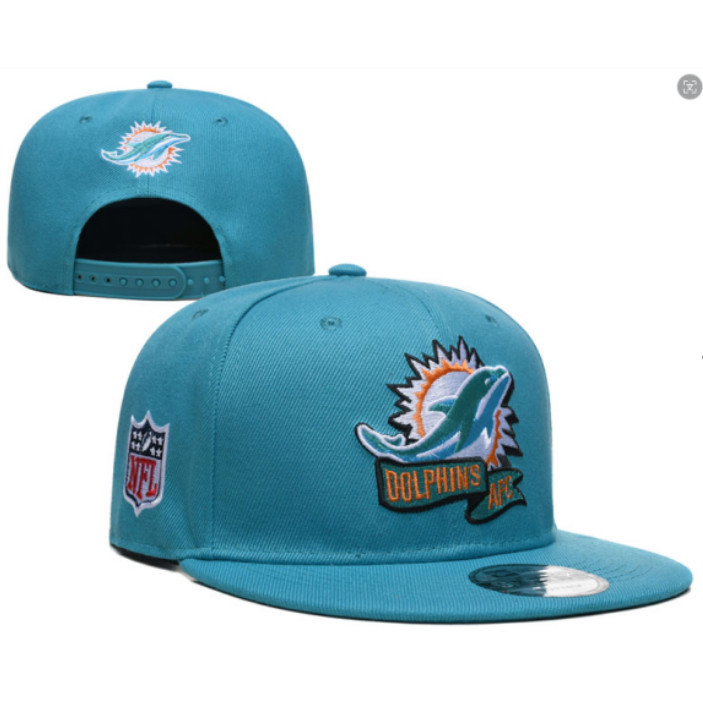 Mũ snapback cotton điều chỉnh được - Thiết kế thêu logo đội Pittsburgh Steelers, Miami Dolphins, San