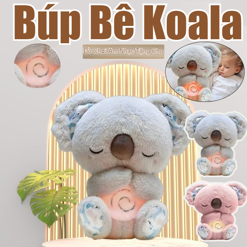 Búp Bê Koala,Đồ Chơi Âm Nhạc Tặng Cho Bé Làm Dịu Trẻ Em Âm Nhạc êm Dịu Đồng Hành Ngủ Âm Thanh Và ánh
