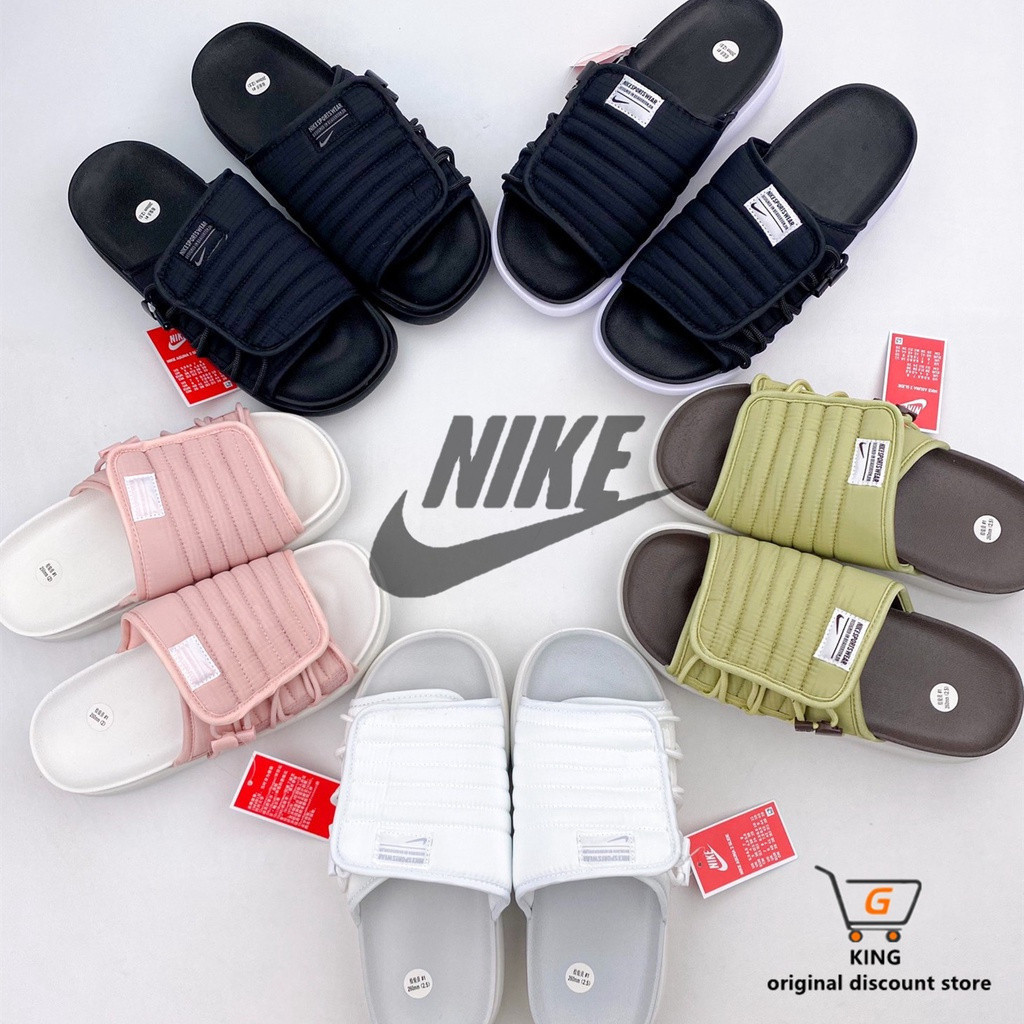 NK Asuna Slide 2 "Đen / Hite" Asuna Dòng điều chỉnh chức năng thế hệ thứ hai Dép đi biển thể thao gi