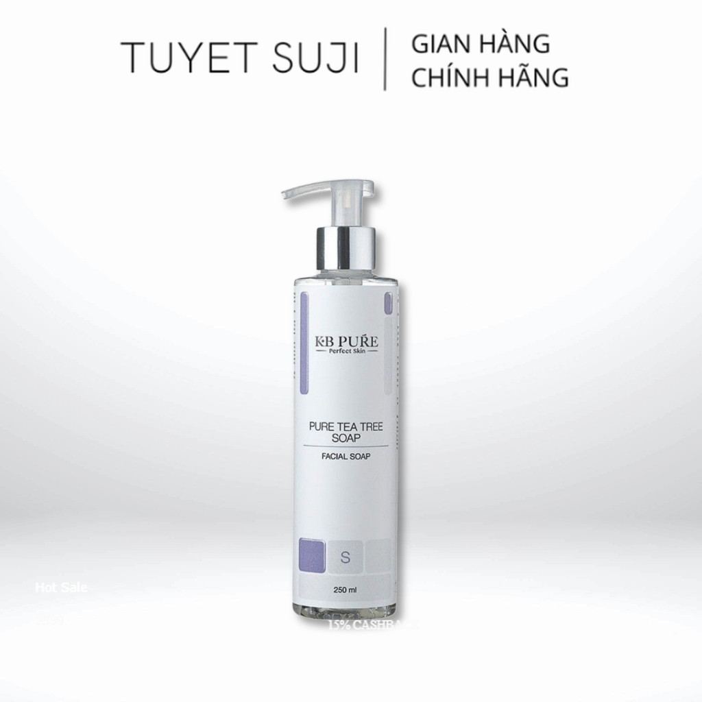 Gel rửa mặt tinh chất tràm trà KB Pure Tea Tree Soap 250ml 