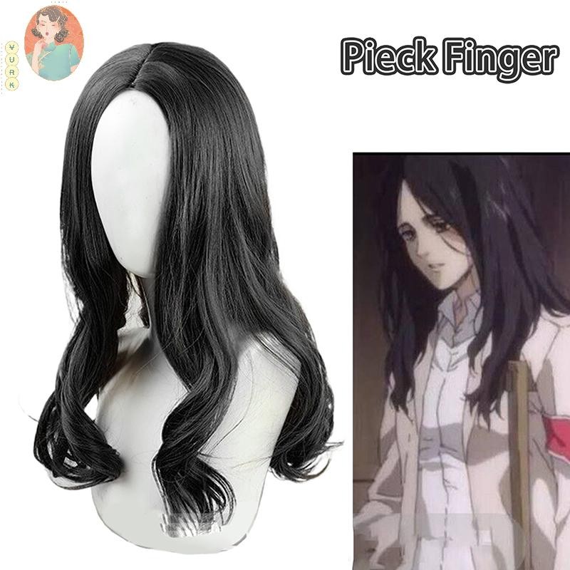 Tóc giả cosplay Attack on Titan Pieck Finger 60cm, tổng hợp chịu nhiệt, đạo cụ hoàn hảo cho tiệc Hal