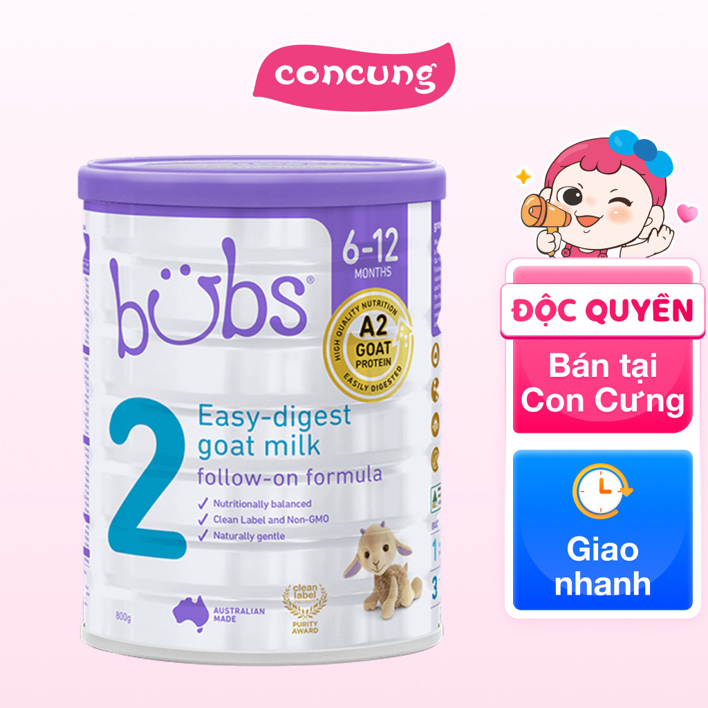 Sữa dê Bubs Goat 800g số 2 (6-12 tháng)