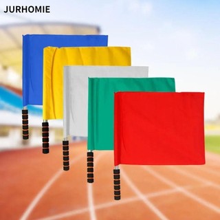 Cờ trọng tài bóng đá JURHOMIE, đa màu sắc, cờ tín hiệu bằng thép không gỉ chuyên dụng cho trận đấu