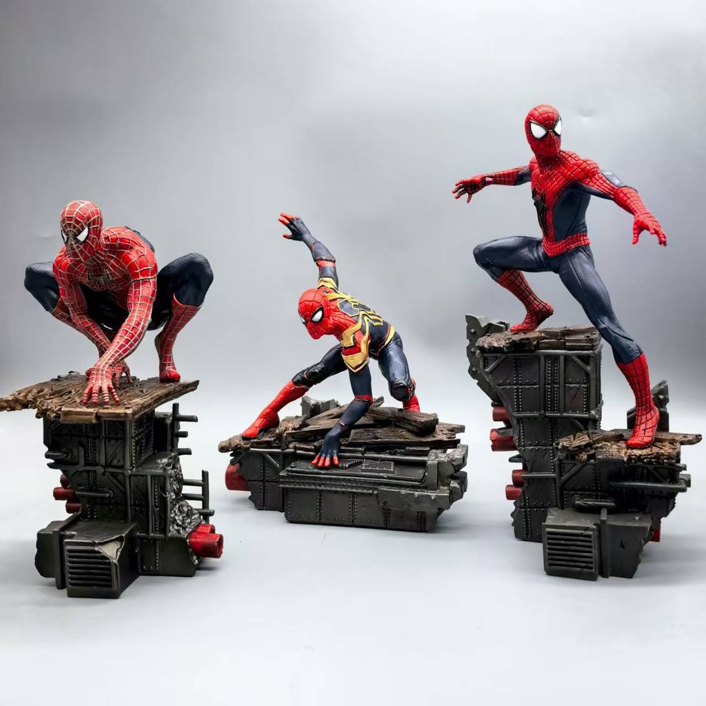Marvel Spider-Man: No Way Home Three Generations Spider-Man PVC Hình