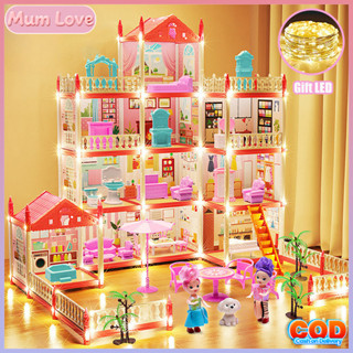  Mô Hình đồ Chơi Lắp Ghép Nhà Búp Bê Cho Màu Hồng,Thiết Kế Lắp Ráp 3D Thể Tích,Quà Sinh Nhật Cho Cô Gái 