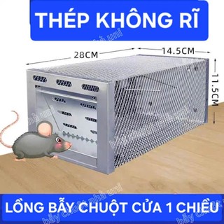 Lồng bẫy chuột inox - Bẫy chuột chắc chắn, ngăn không cho chuột thoát
