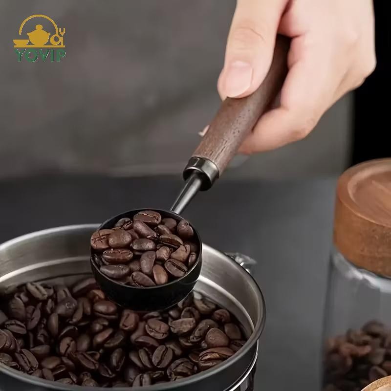YOVIP Mới 304 Thép Không Gỉ Đo Thìa Cà Phê Đậu Thìa 30M Cầm Quả óc Chó Thìa Cà Phê Nướng Thìa VN
