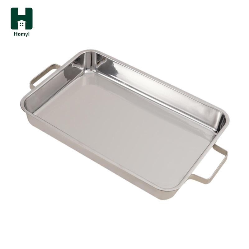 Đĩa phục vụ hình chữ nhật hạng nặng Homyl để chuẩn bị cá và Lasagna