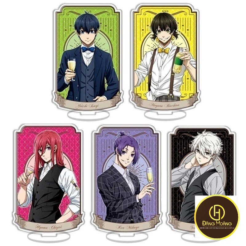 Mô hình Standee Blue Lock Isagi Nagi Meguru Chigiri Reo Sae Itoshi Rin Baro 25 Phụ kiện trang trí để