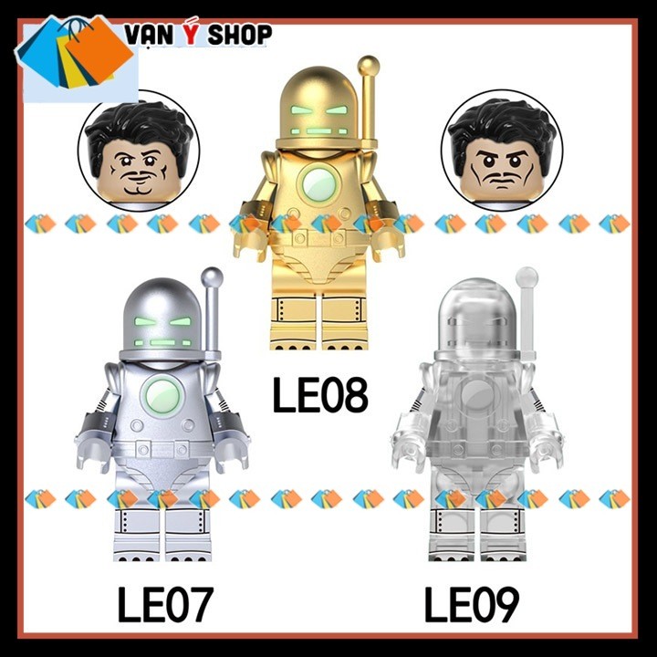Iron Man MK1 Mô hình Nhân vật Siêu Anh Hùng Ironman Comic Mô hình Người Sắt MK1 LE07-LE09