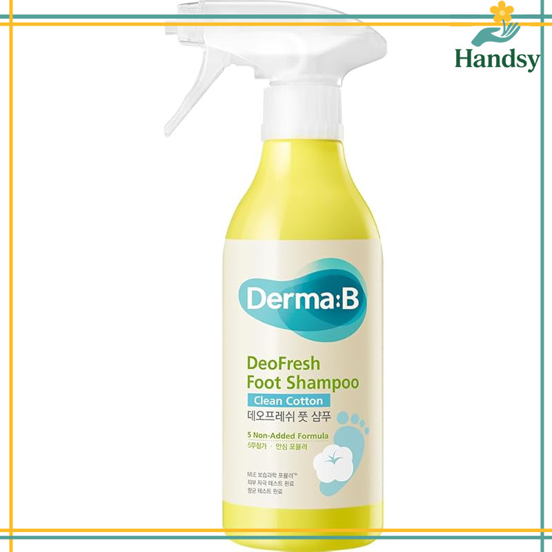 Derma:B Deodfresh Foot Shampoo (Clean Cotton & Forest) 400ml - Foot Care, Odor Control, Sweat Manage