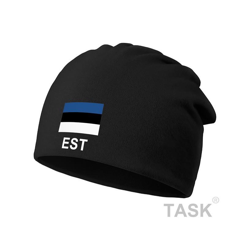 Estonia Quốc Gia Đầu Mỏng Nắp Ngủ Cọc Nam Nữ Yếm Khăn Trùm Đầu Mũ Hợp Thời Trang Bộ Boundless
