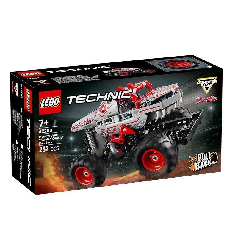 Bộ mô hình lắp ráp Lego Technic 42200 Xe Đua Động Cơ Cót kéo lùi khối ghép siêu xe thể thao chính hã
