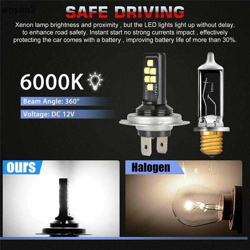 [woyao2] Bộ đèn pha LED ô tô H4 H7 Bóng đèn LED chùm thấp cao Đèn chiếu sáng ô tô Bóng đèn LED Bouti