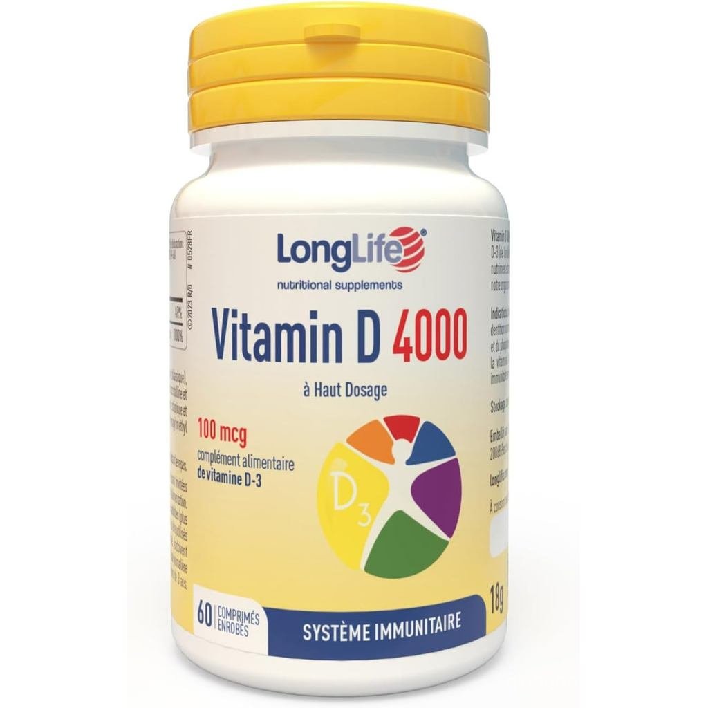 Tuổi thọ ®   Vitamin D 4000 |   Giàu Vitamin D3 tự nhiên |   Sử dụng 4 tháng |   Bảo vệ miễn dịch, s