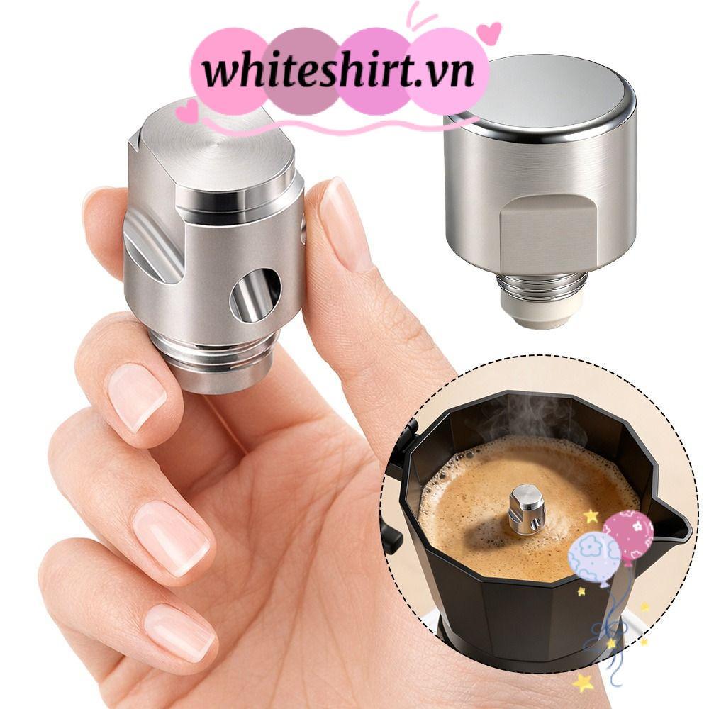ÁO TRẮNG Moka Pot Bộ lõi van đôi, Vòng niêm phong chống rò rỉ Van áp suất nồi Moka, Lõi van bền Moka