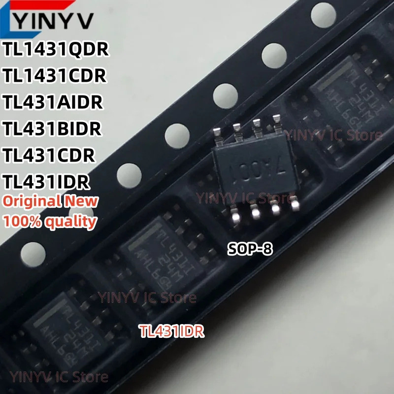 5 CHIẾC TL431IDR TL431I TL431CDR TL431C TL431BIDR Z431B TL431AIDR 431AI TL1431CDR 1431C TL1431QDR 14