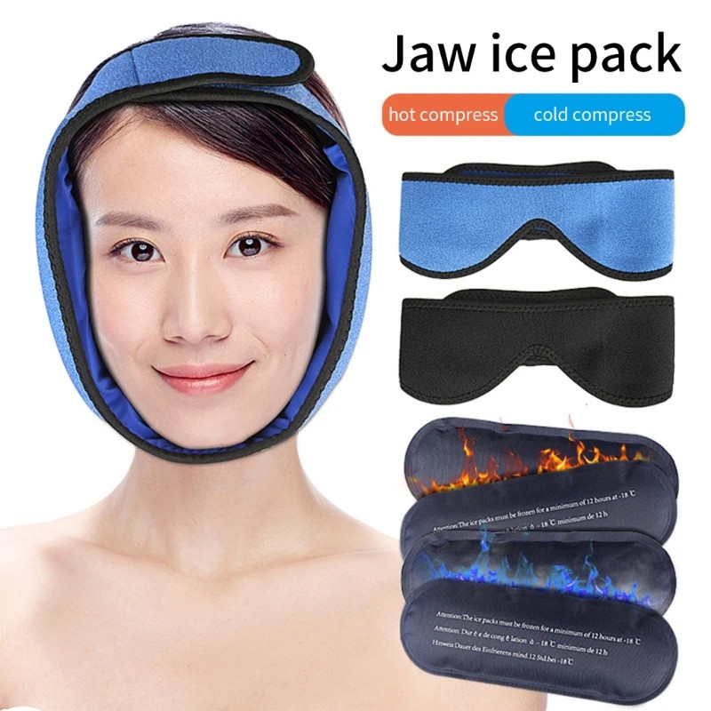Đầu Quấn Ice Pack Trí Tuệ Răng Ice Pack Mặt nạ Ice Pack Mặt nạ Ice Mask Mặt Ice Pack Lạnh Nén Làm Má