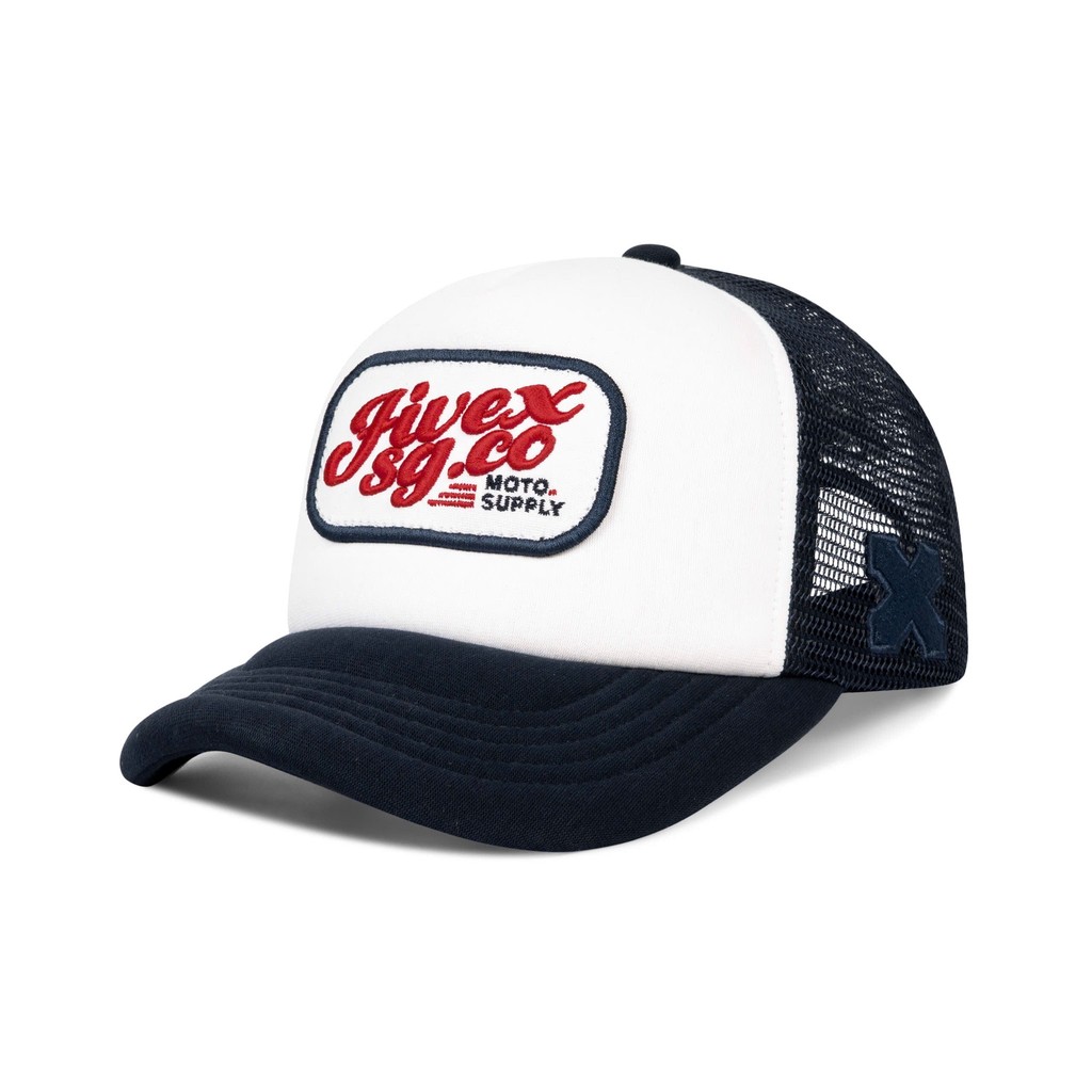 Nón/mũ lưỡi trai FIVEX/UNISEX-Nam,nữ-Trucker Hat -Cotton-FIVEX TRUCKER SUPPLY - NAVY/WHITE