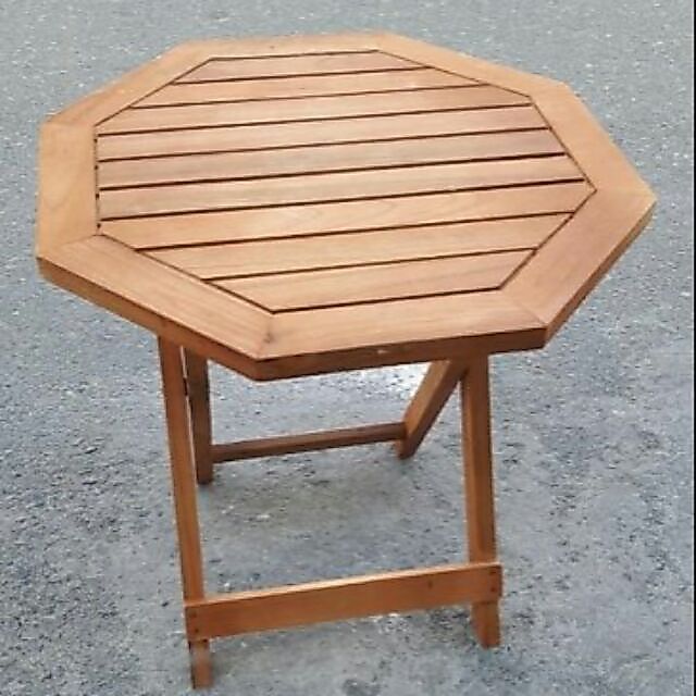 Bàn xếp gỗ cafe bát giác.