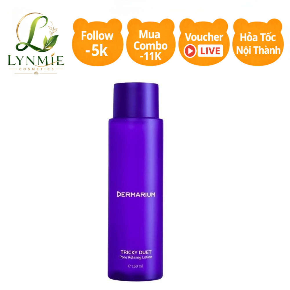 Tẩy da chết Dermarium Tricky Duet - 2% Salicylic Acid (BHA) giảm mụn, dưỡng da mịn màng 55ml, 150ml