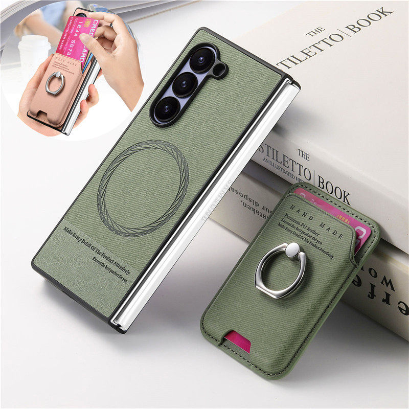 ví magsafe ví magsafe iphone Thích hợp cho samsung zfold6 Vỏ điện thoại thẻ samsung zfold5 Vỏ gấp ga