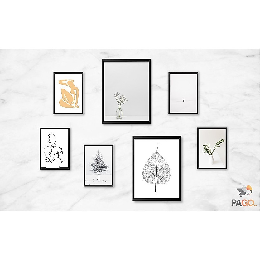 Khung hình mặt mica cao cấp 30x45 cm