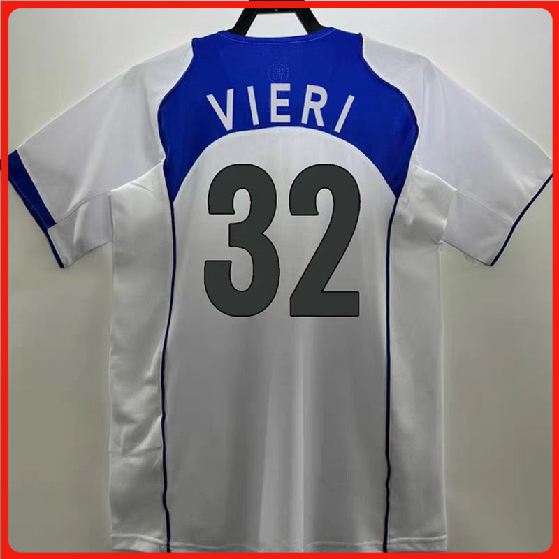 04-05 Inter Milan Home Áo Sơ Mi Bóng Đá Tay Ngắn 4, Sanetti 10, Snyder 22, Milito Vintage Áo Sơ Mi A