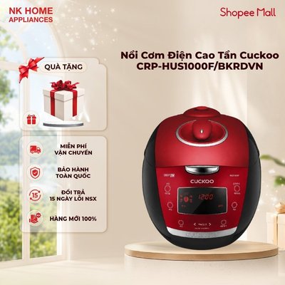 Nồi Cơm Điện Tử Cao Tần Cuckoo CRP-HUS1000F/BKRDVN 1.8L - Nấu Cơm Dẻo Ngon | Bảo hành chính hãng