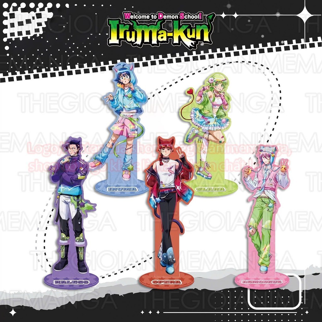 Standee IN HÌNH IRUMA GIÁ ĐÁO ver POP STARS Mairimashita Iruma-kun tượng acrylic anime