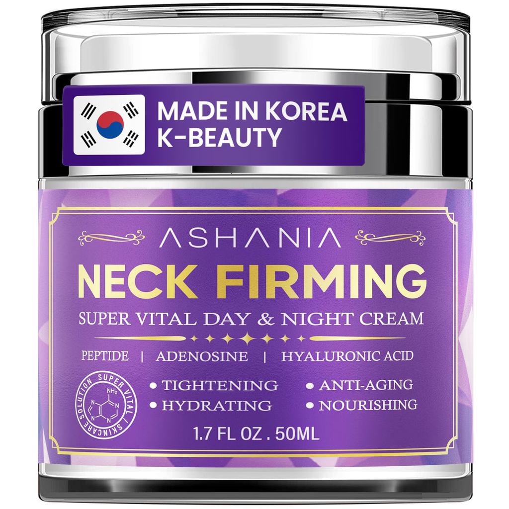 KoreanNeckFirmingforWrinkles & Sagging – Peptide, Adenosine & HyaluronicAcidNeckTightening, MadeinKo
