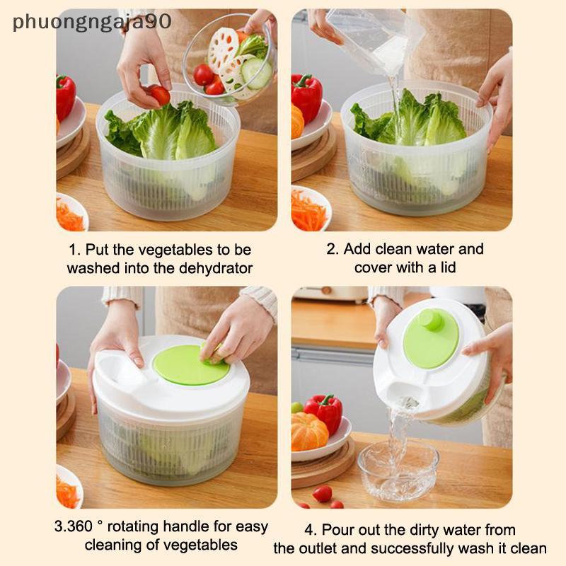 Hướng dẫn sử dụng Salad Spinner-đa chức năng nhà bếp rau & salad máy sấy