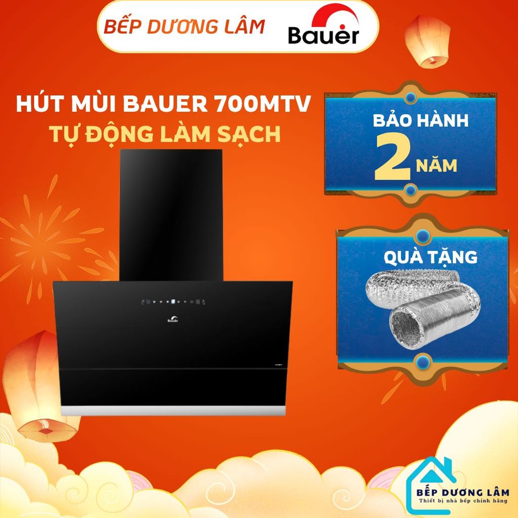 MÁY HÚT MÙI BAUER BC 70MTV | Bauer V70MSI Hút mùi kính vát | Bảo hành chính hãng 2 năm|Cam kết chính