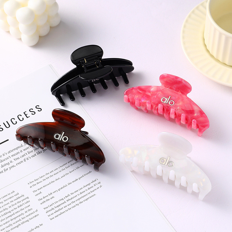 [Hàng có sẵn] alo Acetate Kẹp tóc nữ Kẹp tóc đầu lưng Kẹp tóc Acetate Kẹp cá mập phù hợp Kẹp trên cù