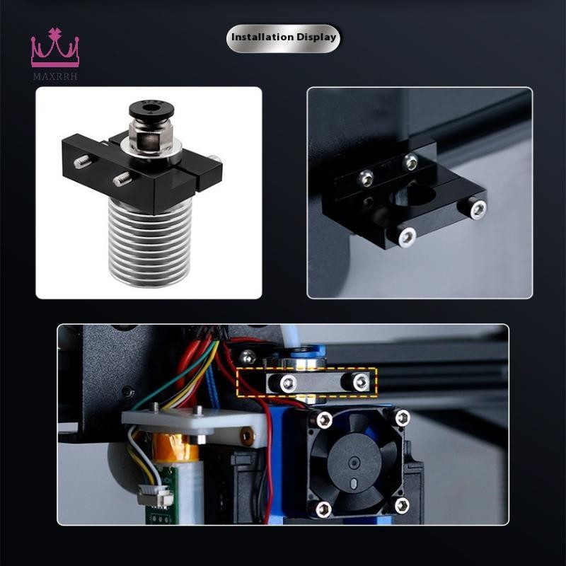 Maxrrh E3-V6 Hotend Khối cố định V6 Giá đỡ tản nhiệt cho phụ kiện máy in 3D Lắp ráp máy đùn Mới