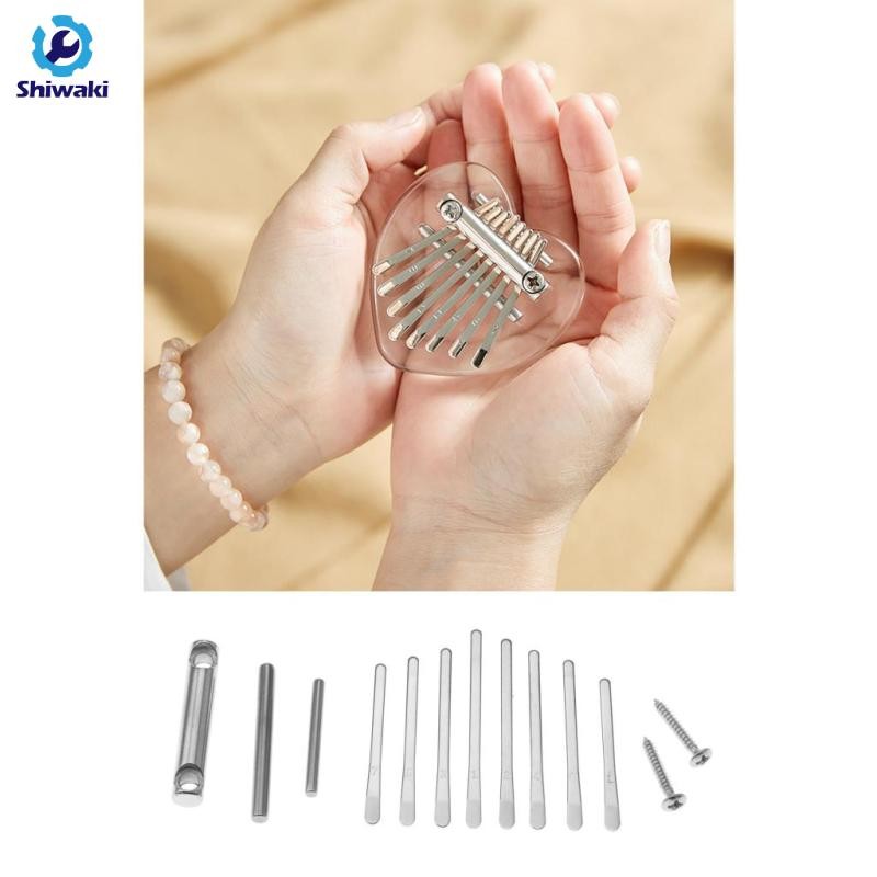 Gazechimp DIY Mini Kalimba 8 Phím Ngón Tay Cái Đàn Piano Thép / w Vít Cho