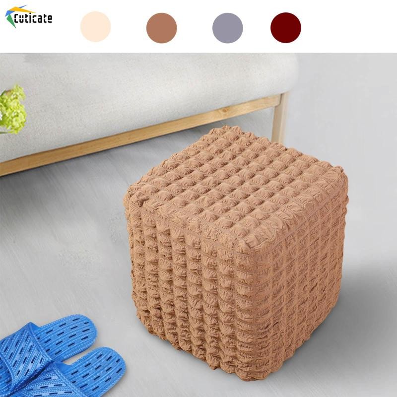 Ottoman Slipcover, Foot Rest Stool Covers Storage Ottoman Slipcover Polyester Stool Covers cho phòng