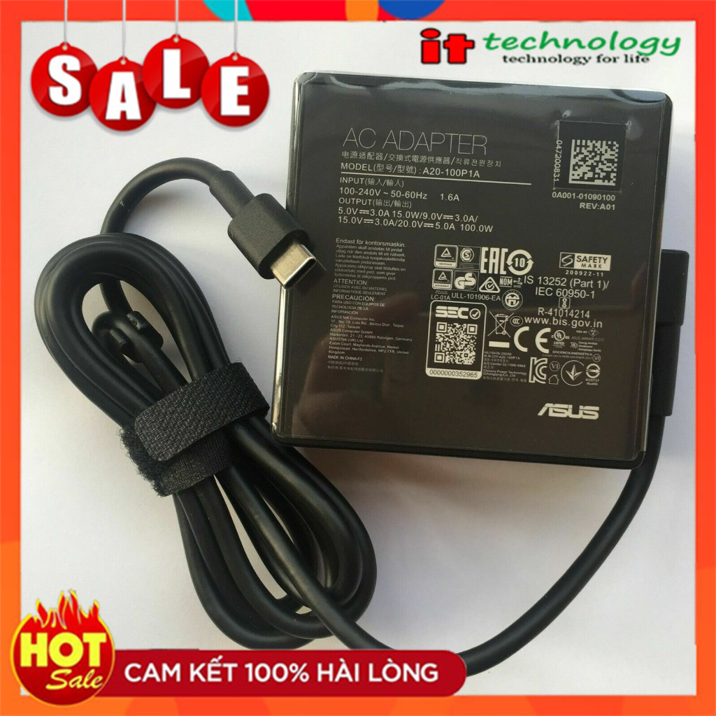 Sạc laptop ASUS ROG Strix G15: G513 G513I G513IC G513IE G513IH G513IM G513IR 20V - 5A (100W) USB-C, 