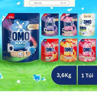  Nước giặt OMO Chuyên gia giữ màu Bền đẹp Cửa trước  Cửa Trên | Cửa Ngang Sạch Bẩn Lưu Hương - Túi 3.6Kg | 3.9Kg 