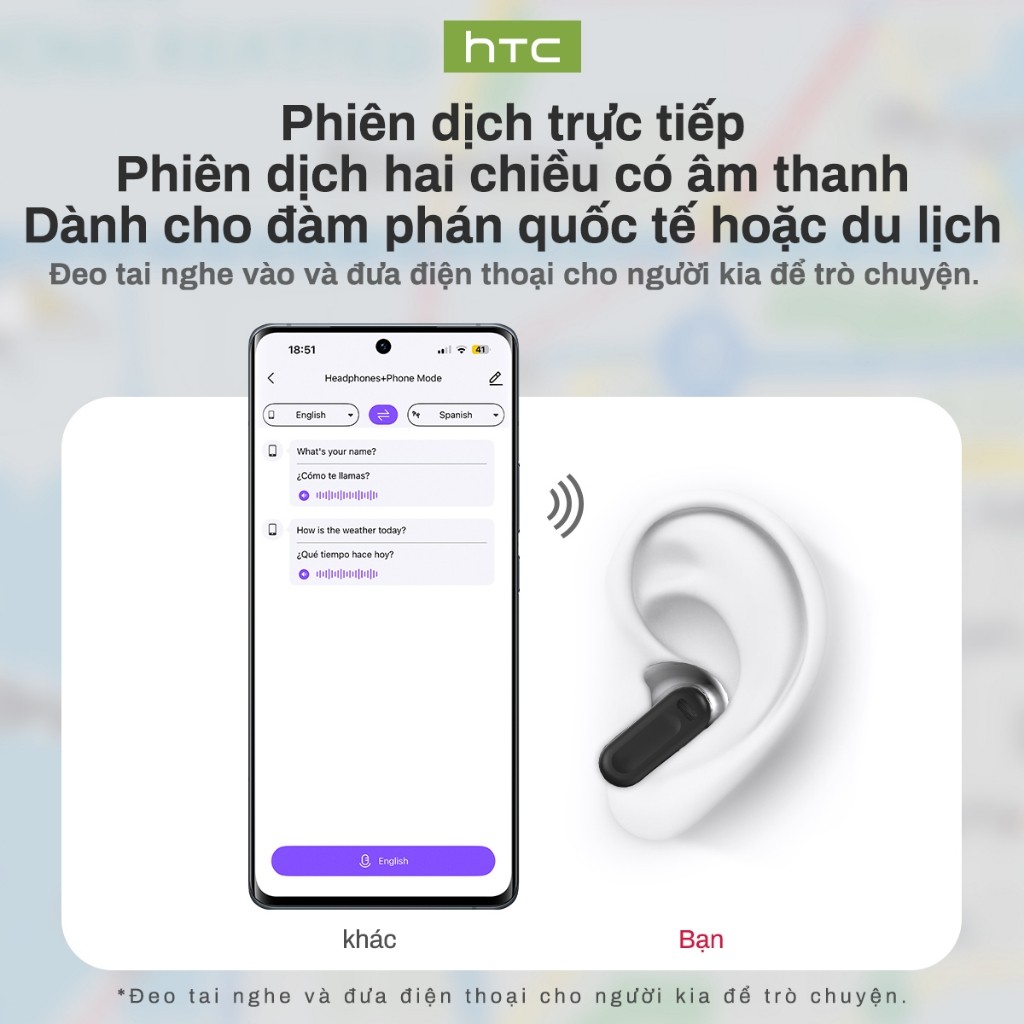 Tai nghe thông minh HTC NE20 AI Dịch thời gian thực Bluetooth 6.0 Kết nối trực tiếp Màn hình LED thông minh Công nghệ giảm tiếng ồn chất lượng âm thanh Hi-Fi | BigBuy360 - bigbuy360.vn