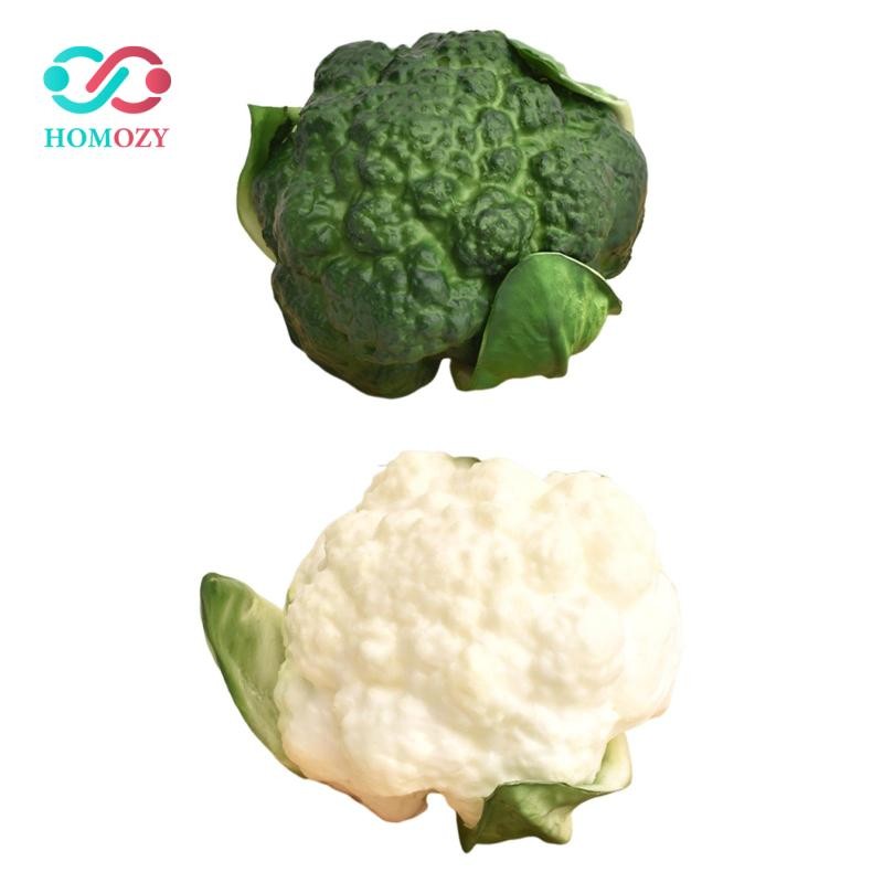 Bông cải xanh Rau nhân tạo Mô phỏng thực tế Mô hình rau củ cải xanh