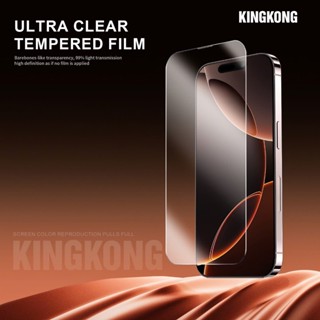   KHÔNG VIỀN ĐEN  Kính cường lực KINGKONG KK-67 siêu mượt có che màng loa iphone  14 15 16 17 Promax 