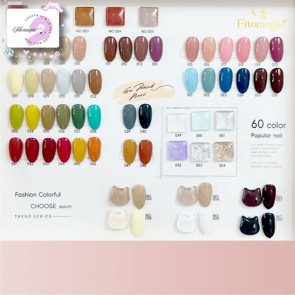 [LOVE PHỤ KIỆN - SHOP NAIL & MI] (NO031 - 060) Sơn Color UV Gel FITOMAGIA Chính Hãng (60 MÀU) BÁN LẺ