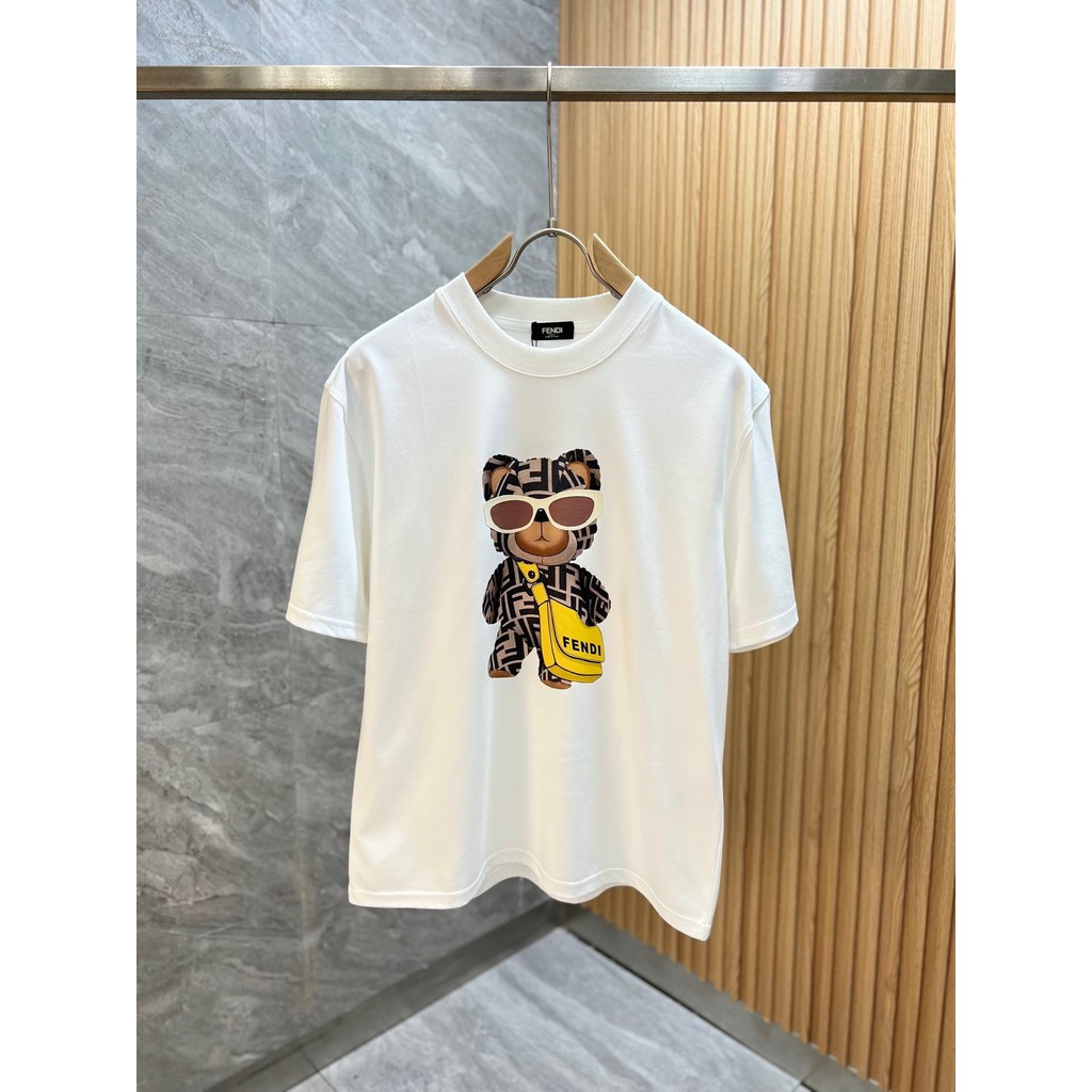 FENDI Nam Nữ Phong Cách Mới Phong Cách Cổ Điển Phong Cách Phương Tây Áo Hàng Ngày Đơn Giản Cơ Bản Ha