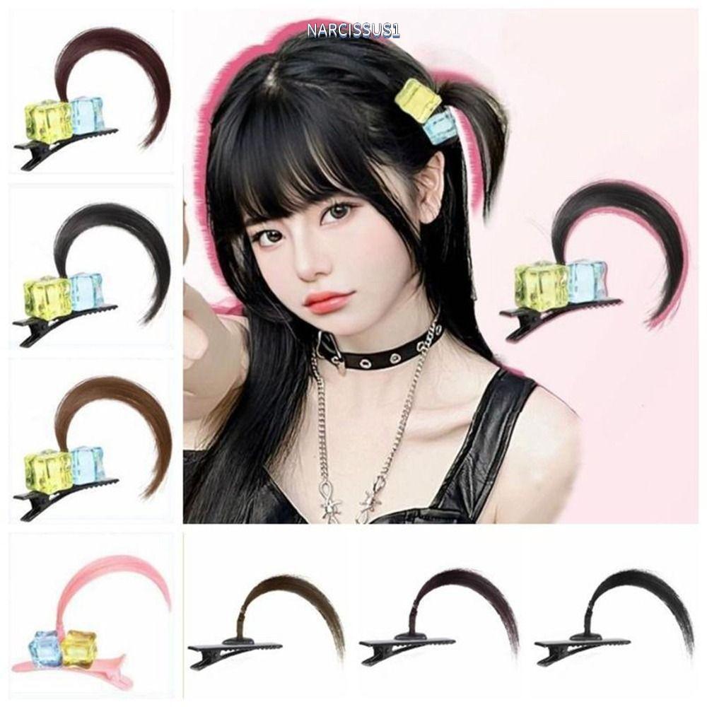 NARCISSUS13A0E Tóc Giả Kẹp Tóc, Anime Ahoge Phong Cách Mũ Barrettes, Thời Trang Dễ Thương Phong Cách