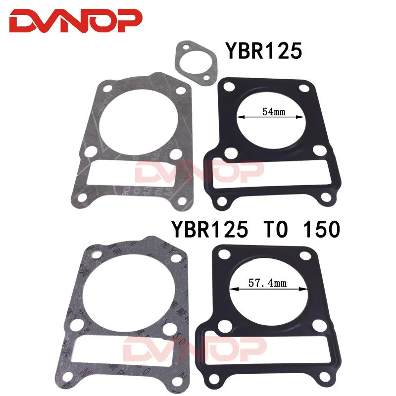 Bộ Gioăng Cho Yamaha YBR125 YBR 125 YB125 YBR150 YBR125 ĐẾN 150 125cc Miếng Đệm Egine Phụ Tùng