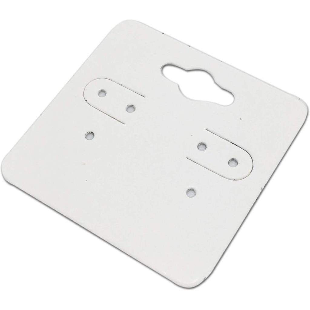 Bộ trưng bày Guys Gói 100 chiếc 2x2 "inch (5x5 cm) Vòng cổ giấy Bông tai trưng bày Thẻ treo để trưng