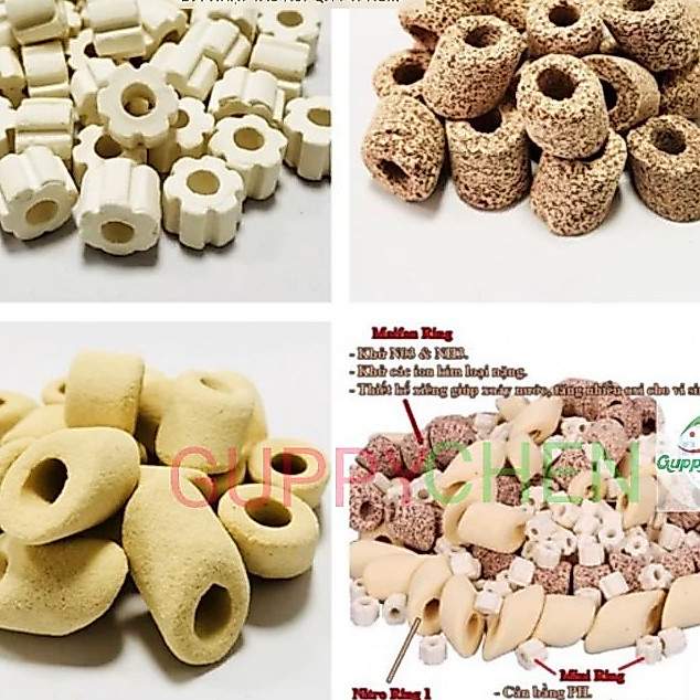 (100ml-50ml )Sứ Mini Ring - Nitro Ring - Maifan Ring mountain tree cho hồ cá