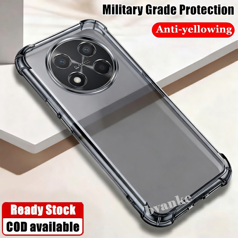 Ốp Điện Thoại Cho Honor Magic 7 Lite BRP-NX1 Slim Trong Suốt Silicon Mềm Jelly Case Với Bốn Góc Gia 